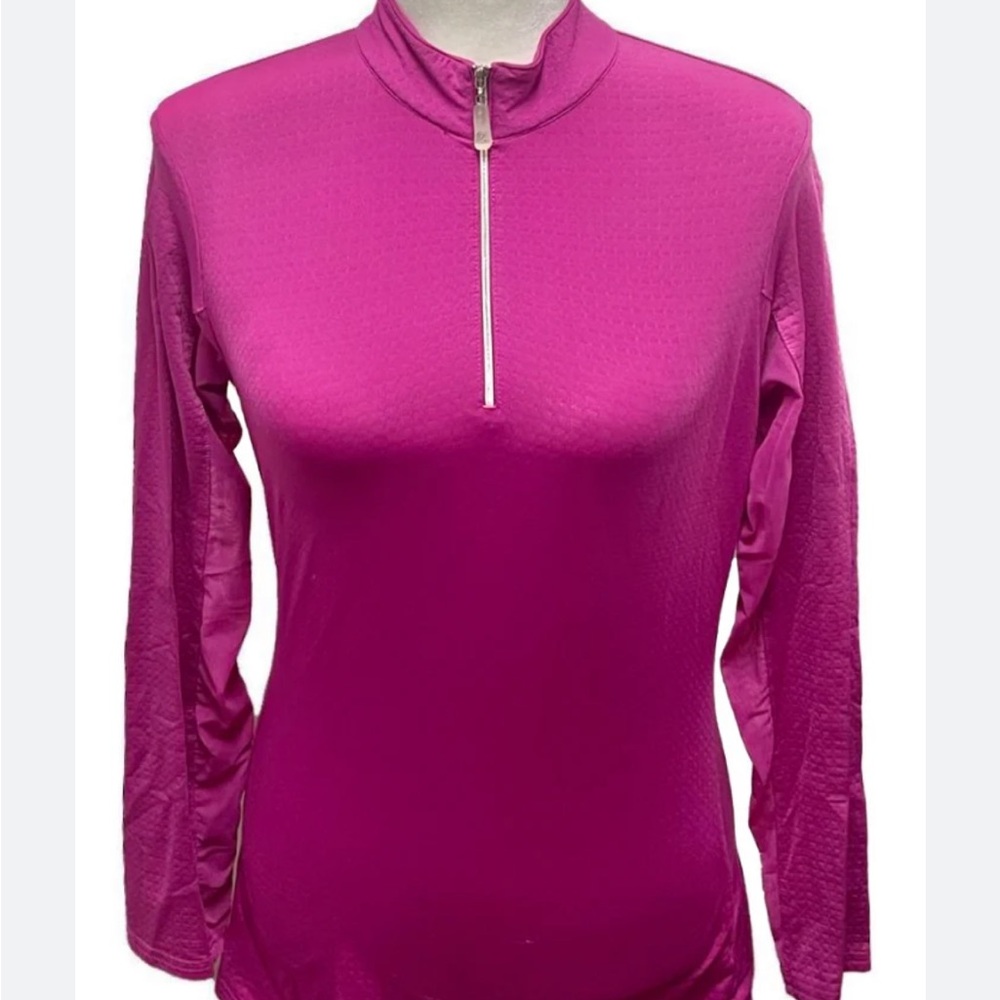 Bette and the court Sunshirt hot pink berry UPF 50 size large - Picture 1 of 7